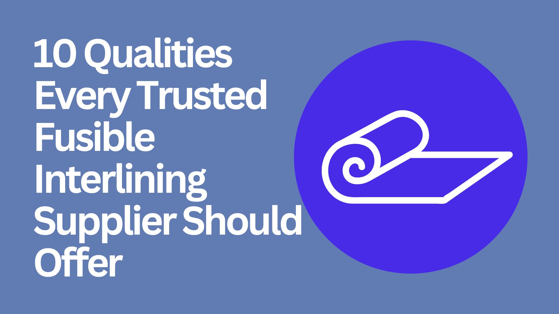 Fusible Interlining Supplier