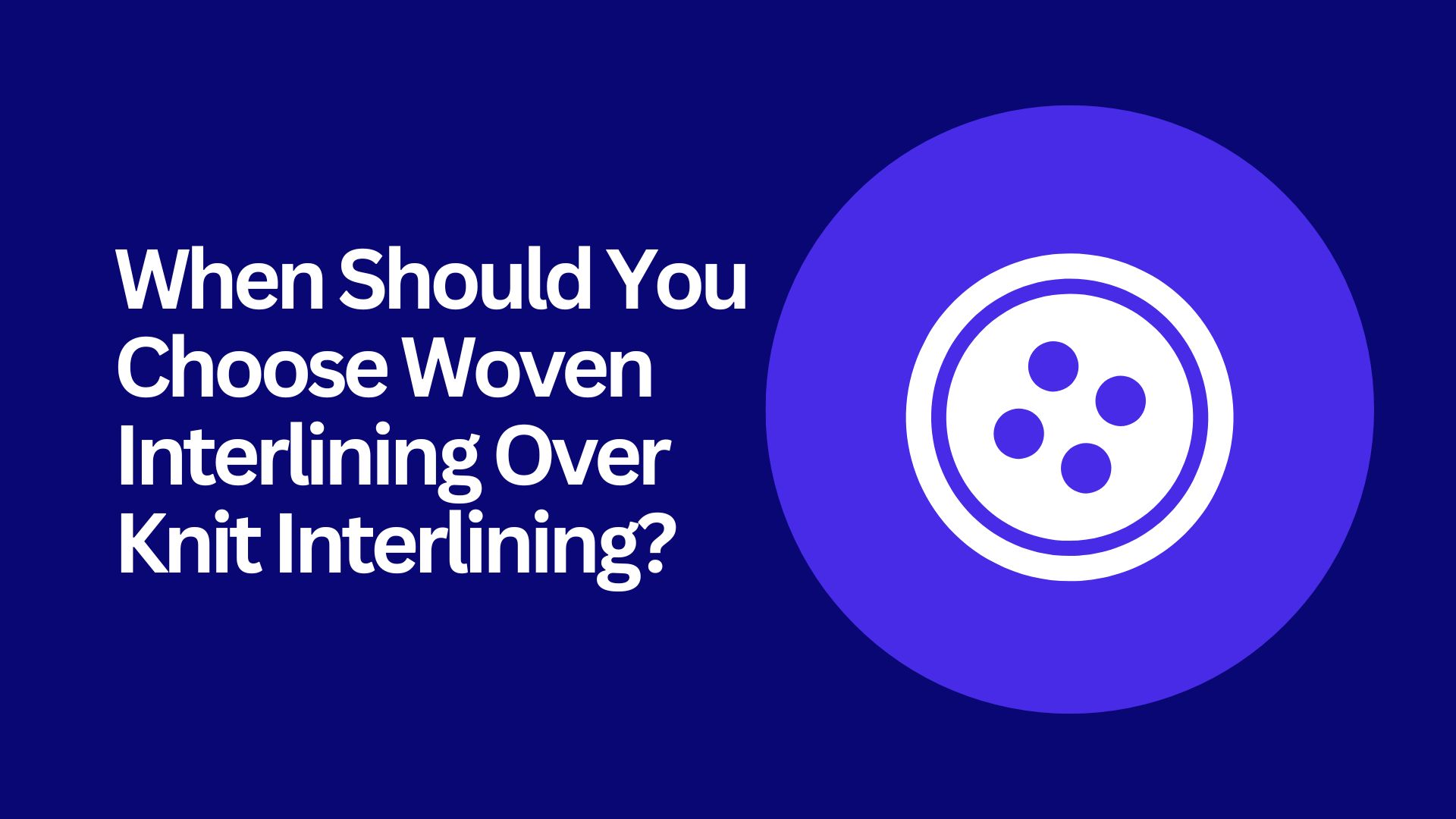Woven Interlining